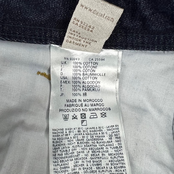 DIESEL Mens 36 X 30 Jeans Darron ORBS4 Regular Slim Tapered Denim Blue Cotton - Picture 8 of 11